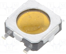 TVAF17NBB, Микропереключатель TACT, Положения 2, 0,05A/12ВDC, SMT, OFF-(ON)