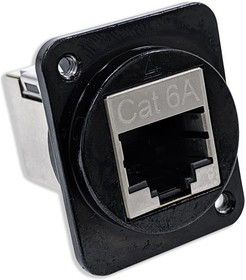 EHRJ45D6ASB440, ADAPTER, SHLD RJ45 JACK-JACK, 8P8C/CAT6A