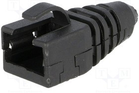 RJ45SRB-RET-BK, Корпус вилки RJ45, Цвет: черный
