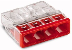 Wago 2273-204 Клемма 4-проводная (0,5-2,5 кв.мм) красная (1 шт) Wago 2273-204 Клемма 4-проводная (0,5-2,5 кв.мм) красная (1 шт)