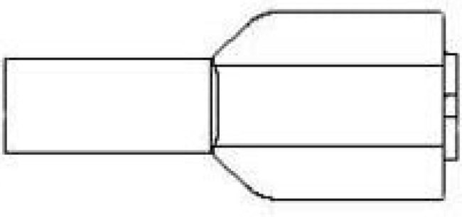 19602-0004, Terminals 22-18 AVIKRIMP PIGGYBACK FIQD P