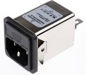 FN 9260S-6/06-10, 6A, 250 V ac Male Snap-In IEC Filter FN 9260S-6/06-10, Faston