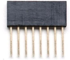 DS1023-30 1x8 for Arduino (PBS-8), Гнездо на плату 2.54мм 1х8pin прямое L=11.5mm DS1023-30 1x8 for Arduino (PBS-8), Гнездо на плату 2.54мм 1х8pin прямое L=11.5mm