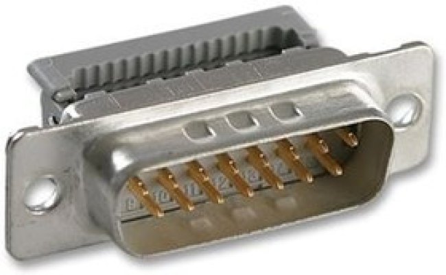 8215-8009, Conn D-Subminiature PIN 15 POS 2.76mm IDT RA Cable Mount 15 Terminal 1 Port