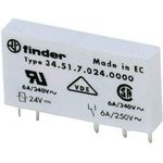34.51.7.060.0010, Реле 1 переключ. 60VDC, 6A/230VAC SPDT