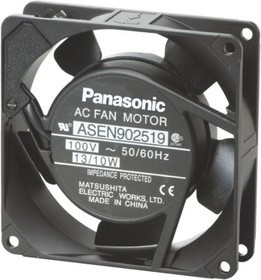ASEN902569, ASEN Series Axial Fan, 92.5 x 25 x 92.5mm, 0.98mA³/min, 10W, 230 V ac