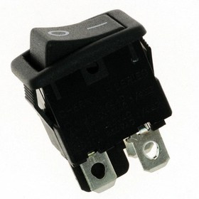 LRA32H2FBBNN, Switch Rocker ON OFF DPST Solder Tag Curved Rocker 10A 250VAC 186.42VA 100000Cycles