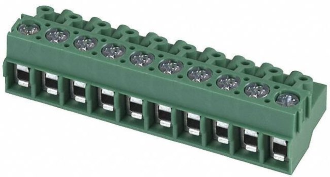 1934942, Pluggable Terminal Blocks 10 Pos 5mm pitch Plug 26-14 AWG Screw