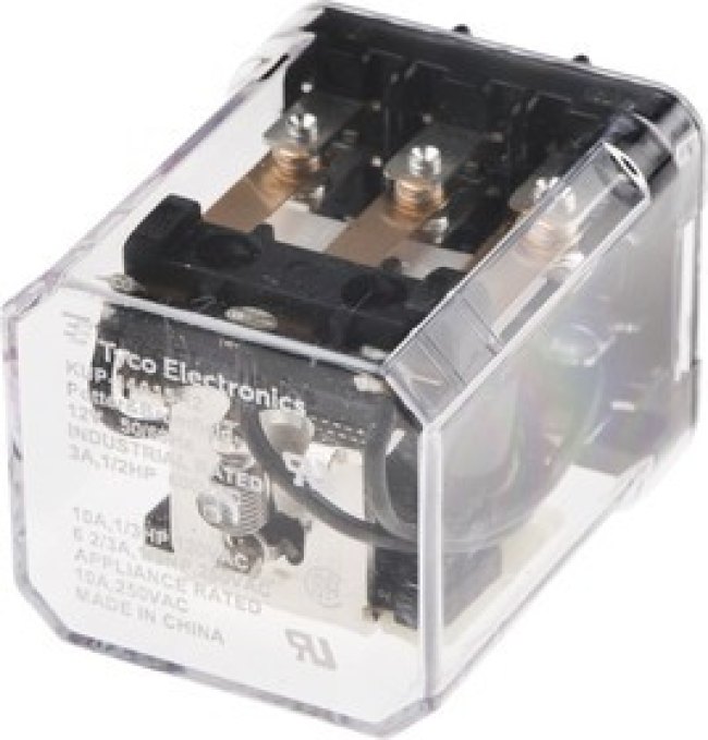 KUP-14A15-12, General Purpose Relays 3P PLN QC/SLDR 12VAC