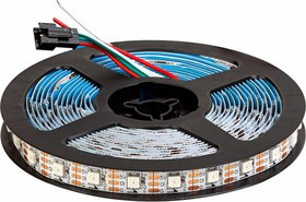 Cветодиодная лента 12В, 60д/м, 9.6Вт/м, SPI-RGB, IP20, 5м, мульти ML-R60-5050RGB-INK1003-S