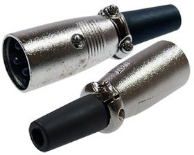 14-0514, разъем canon штекер XLR на кабель l=60.00 мм