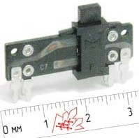 Резистор переменный движковый 20к\A\30мм\4C5x4\F-1072; №4500_A РПдвиж 20к\A\30мм\4C5x4\F-1072\
