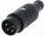 611-0400, Circular DIN Connectors PLUG BLACK 4 PIN