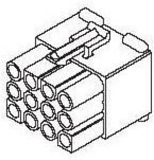 39-03-6064, Pin &amp; Socket Connectors 2.36mm Rcpt Hsg 6CKT