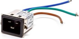 20SRBS8-W, AC Power Entry Modules 20A, Snap-In Wire Leads, W 20SRBS8-W, AC Power Entry Modules 20A, Snap-In Wire Leads, W