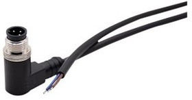 RND 205-01226, Circular Connector, M12, Socket, Right Angle, Poles - 5, Solder, Cable Mount