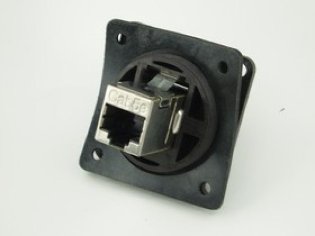 1986172-1, Modular Connectors / Ethernet Connectors Recept Kit Pass Thru Shielded