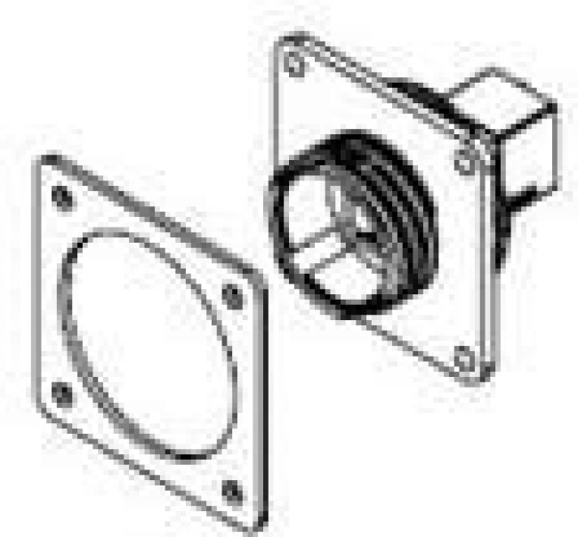 1986172-1, Modular Connectors / Ethernet Connectors Recept Kit Pass Thru Shielded