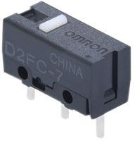 D2FC-7, Microswitch SNAP ACTION; 0.001A/6VDC; without lever; SPST-NO