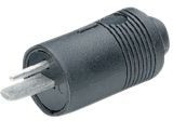 MP-134 BLACK, Cable Connector, 2 Poles, Plug