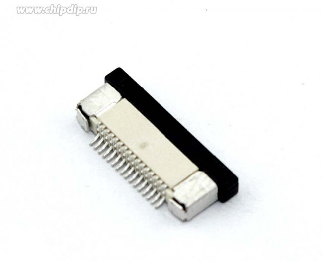 Разъем FPC Half Coverage Bottom Contact 0.5K-BX-16PWB 16 pin высота 2мм шаг 0,5мм