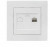 Минск Розетка Phone 1-местная ОП белая Basic EGT01-034-10