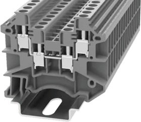 DC4-QU-01P-11-00Z(H), клемма проходная 1P винтовая, 4 конт., серая / DC4-QU-01P-11-00Z(H)