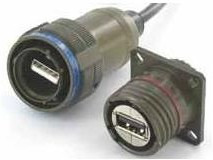 USBFTV22ZN, USB Connectors Square flange Rcpt Soldering Term