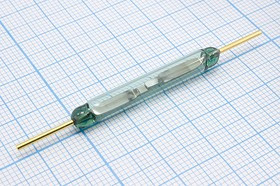 Геркон замыкающий МКА-36201, 3А/250В, МДС срабатывания 50-80А; № 15323 геркон 5,5x37\250В\норм. разо