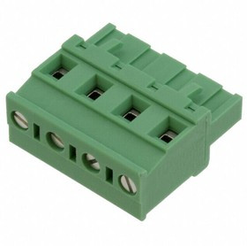 GMVSTBR 2,5/ 4-ST-7,62, Съемная клеммная колодка, 7.62 мм, 4 вывод(-ов), 30AWG до 12AWG, 2.5 мм², Винт, 12 А