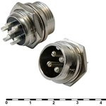 GX16M-4B, Разъем цилиндрический 4pin