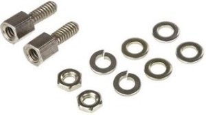 09670009922, Connector Accessories Female Screw Lock Straight Brass Nickel