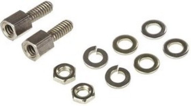 09670009922, Connector Accessories Female Screw Lock Straight Brass Nickel