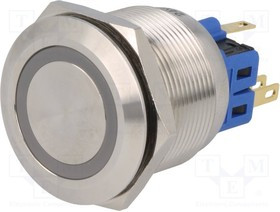 V25-21E-24B-S, Переключатель: антивандальный, Пол: 2, SPDT, 3A/220ВAC, 5A/24ВDC