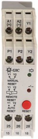 MJA3BK, Thermistor Motor Protection Monitoring Relay, DPDT, DIN Rail