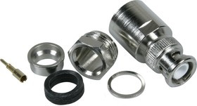 HYR-0101E (GB-101E) (BNC-7006E) (BNC-S213P)(B-112B), Разъем BNC, штекер, RG-213, зажим (Clamp)