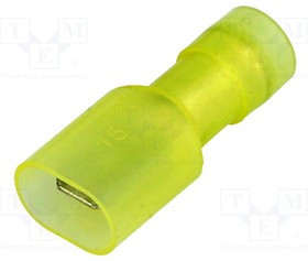 BM80380, Наконечник: плоский, 6,3мм, 0,8мм, "папа", 4-6мм2, обжим, на провод