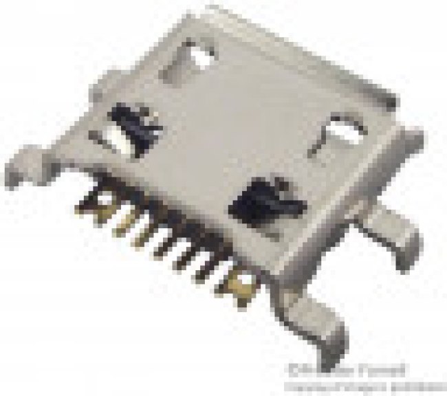 10103593-0001LF, Разъем: USB B micro; гнездо; PIN: 5; отрезные с бобины; SMT,THT