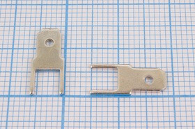 Наконечник ножевой; №1196 клемма штек 4,8x0,5\\2P5,3\лат луж\плат\QDJZ6114.8\