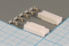 Разъем питания HB розетка , контакты 1x 8, шаг P2.0, монтаж на кабель, HB-08
