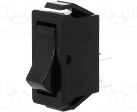 AE-C1500VQASG, ROCKER; SPST; Pos: 2; ON-OFF; 16A/250VAC; black; none; Body: black