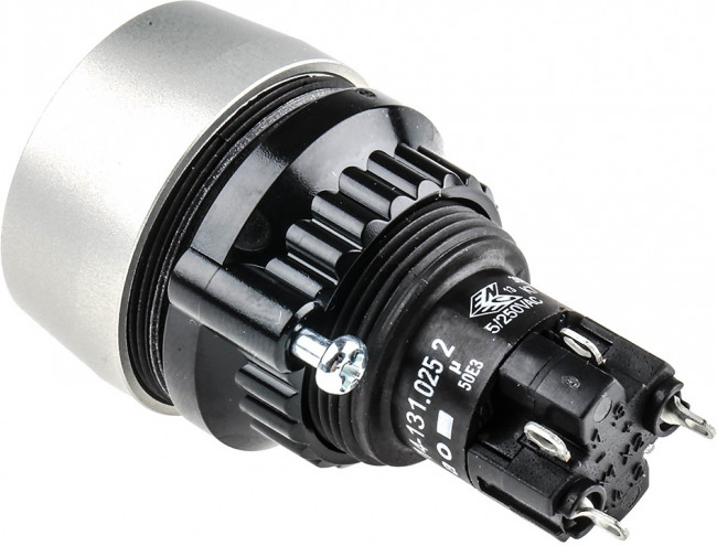 14-131.0252 + 704.600.1, 14 Series Illuminated Push Button Switch, Momentary, Panel Mount, 22.5mm Cutout, SPDT, 250V ac, IP67