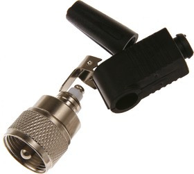 HYR-2024 (GS-1424) (UHF-7108), Разъем UHF, штекер угловой, под винт (Solderless)