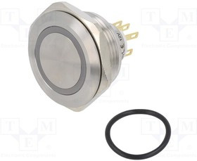 LAS1GQ30-11ER12VS, Переключатель: антивандальный, Пол: 2, SPDT, 3A/220ВAC, 5A/24ВDC