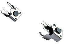 TS-0240-X (SWT-7), Кнопка тактовая 7.4 x 7.1 мм 12В/50мА, прямой угол на плату (X = 3.2 мм, усилие н