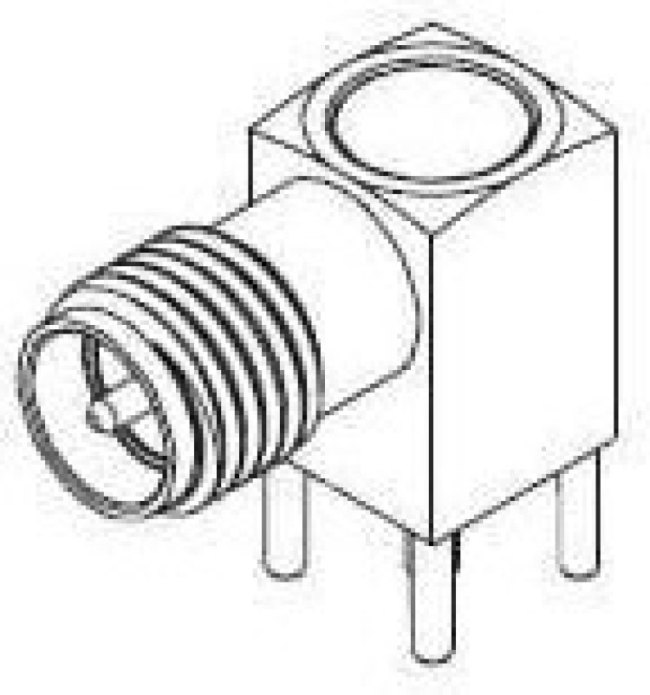 73391-0320, RF Connectors / Coaxial Connectors 50 OHM SMA JACK REVE REVERSE R/A PCB REC