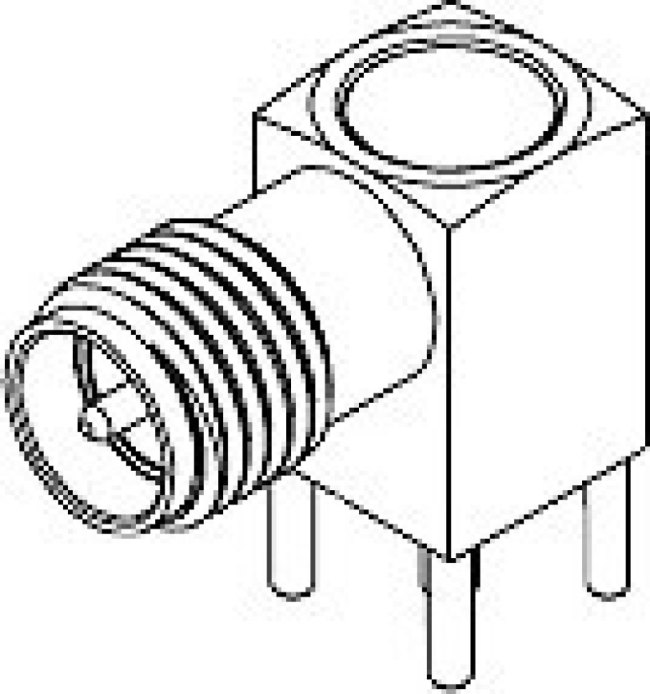 73391-0320, RF Connectors / Coaxial Connectors 50 OHM SMA JACK REVE REVERSE R/A PCB REC