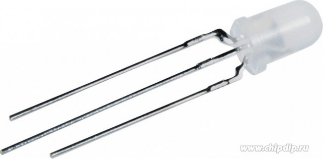 L-59EGW-CA, (с общим анодом), Светодиод 5мм/красный/625нм/3-5мкд - зеленый/568нм/ 2-5мкд/белый матовый/60° L-59EGW-CA, (с общим анодом), Светодиод 5мм/красный/625нм/3-5мкд - зеленый/568нм/ 2-5мкд/белый матовый/60°