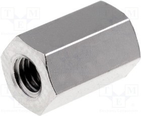 TDYSFF-M3/8, Дистанцирующая стойка с резьбой; 8мм; Внутр.резьба: M3; латунь