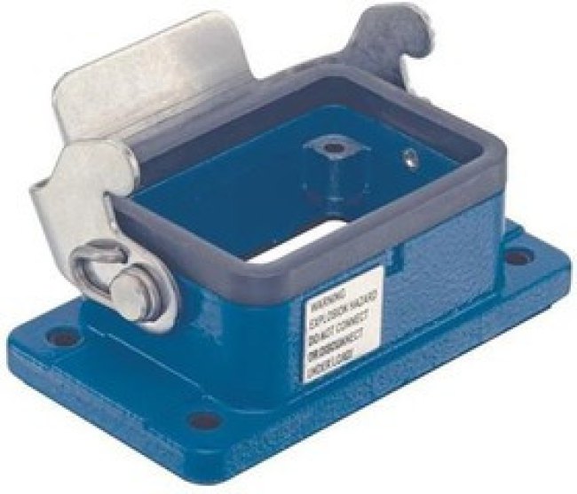 09365061301, Heavy Duty Power Connectors 6B EX Blkhd Housing Single Lever, METAL